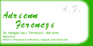 adrienn ferenczi business card